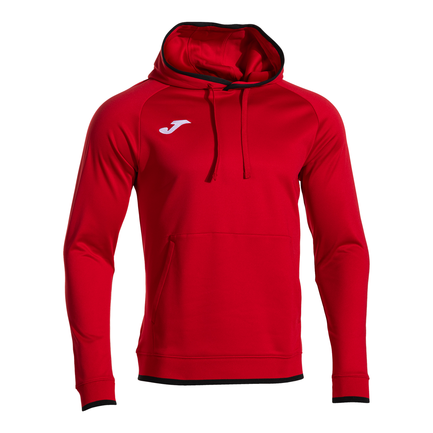 104495.601 SUDADERA CON CAPUCHA COMBI PREMIUM ROJO NEGRO