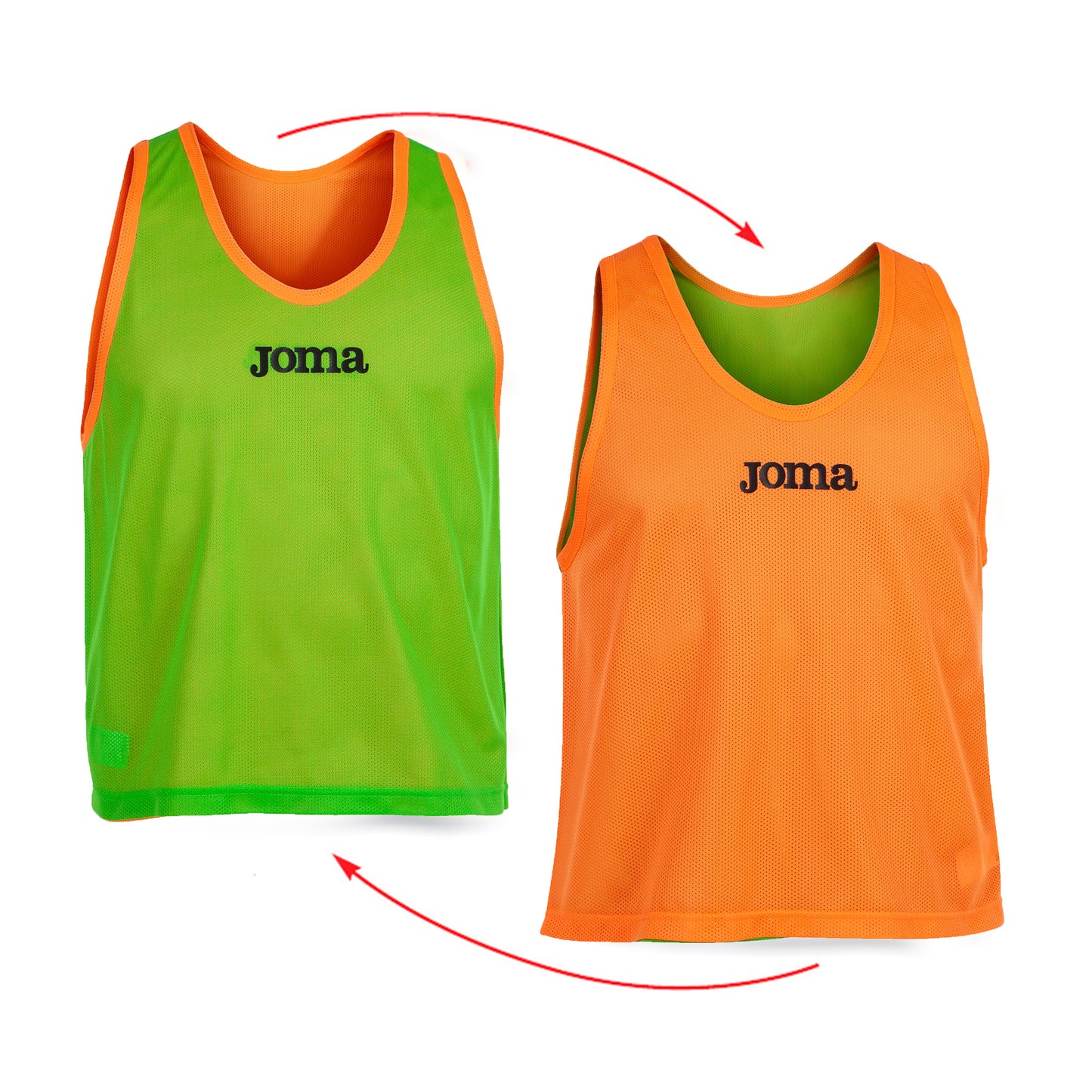 PETO ENTRENAMIENTO REVERSIBLE NARANJA-VERDE - MALILLA
