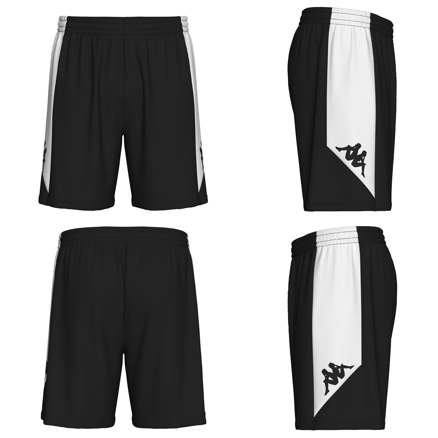 341W7LW.A11 LUVIO SHORT SOCCER BLACK/WHITE 2º - CERCLE SABADELLES