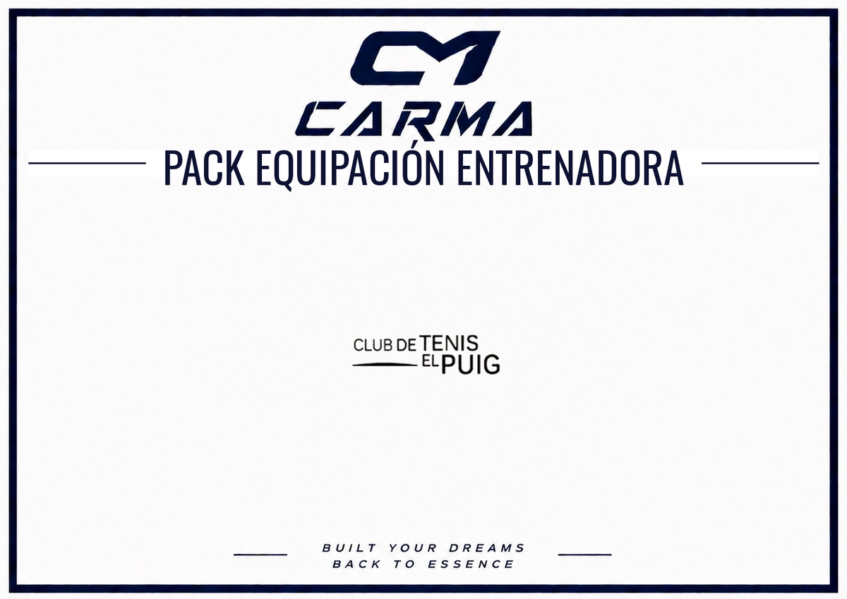 PACK EQUIPACIÓN ENTRENADORA - TENIS PUIG