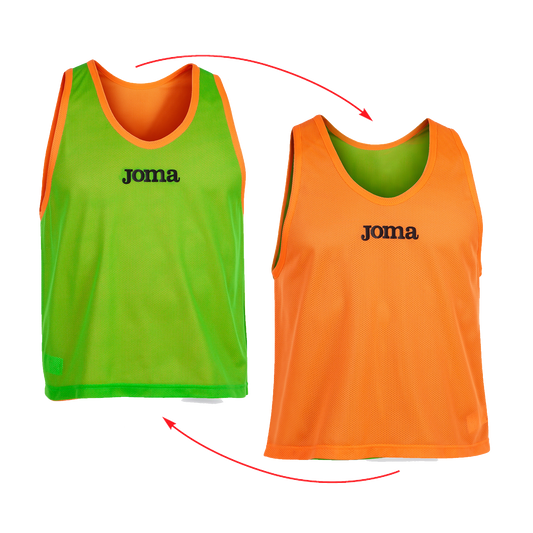 101689.050   PETO ENTRENAMIENTO REVERSIBLE NARANJA- VERDE - ALBORAYA UD