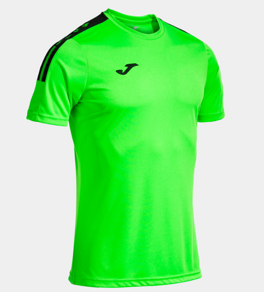103245.021 Camiseta manga corta hombre Olimpiada verde flúor negro VILLAMARXANT