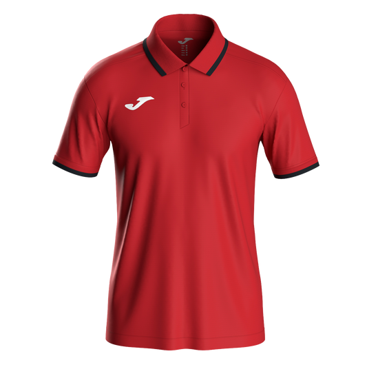 104493.601 POLO MANGA CORTA COMBI PREMIUM ROJO NEGRO - ALBORAYA UD
