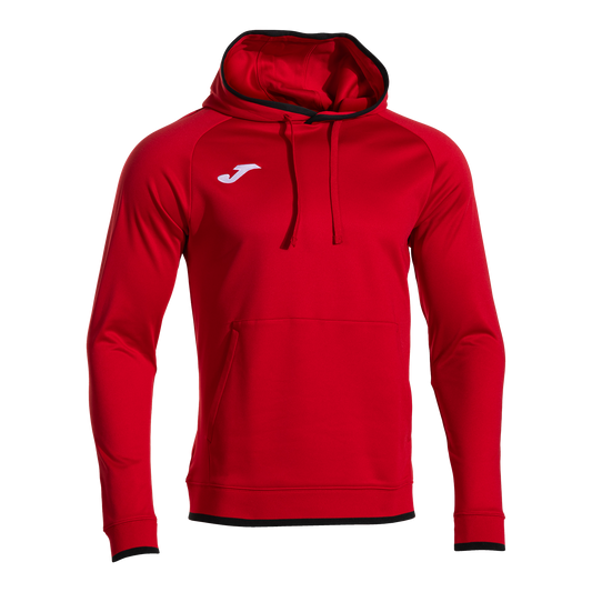 104495.601 SUDADERA CON CAPUCHA COMBI PREMIUM ROJO NEGRO