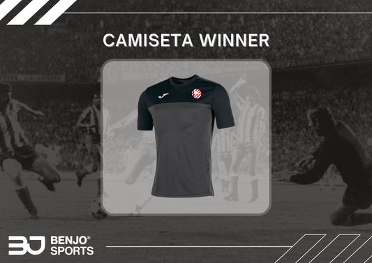 CAMISETA WINNER ANTRACITA-NEGRO M/C - OLÍMPIC