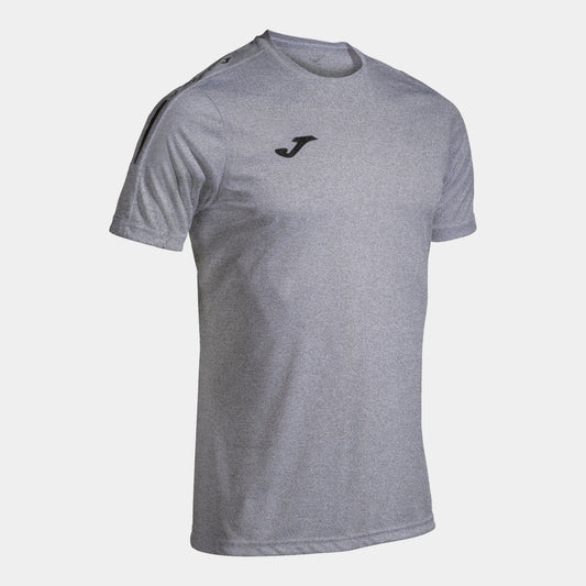 CAMISETA MANGA CORTA OLIMPIADA GRIS MELANGE NEGRO - ALBORAYA UD