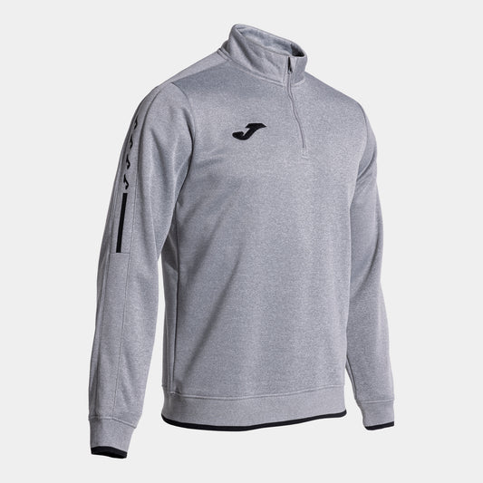 SUDADERA OLIMPIADA GRIS MELANGE NEGRO - ALBORAYA UD