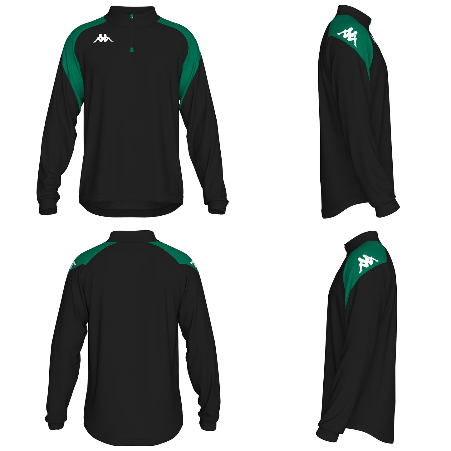 311L7VW.A28  LOVATO SWEAT SCUD TRAIN BLACK/GREEN