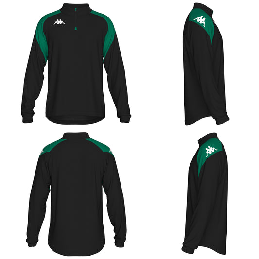 311L7VW.A28  LOVATO SWEAT SCUD TRAIN BLACK/GREEN