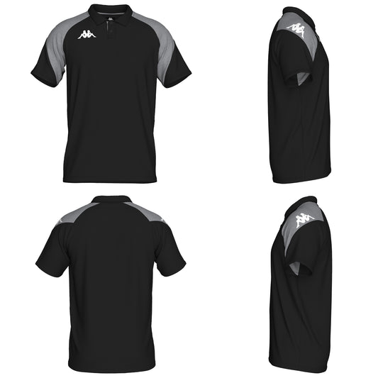 38218EW.A26 LANETTO POLO BLACK/GREY MELANGE - CERCLE SABADELLES