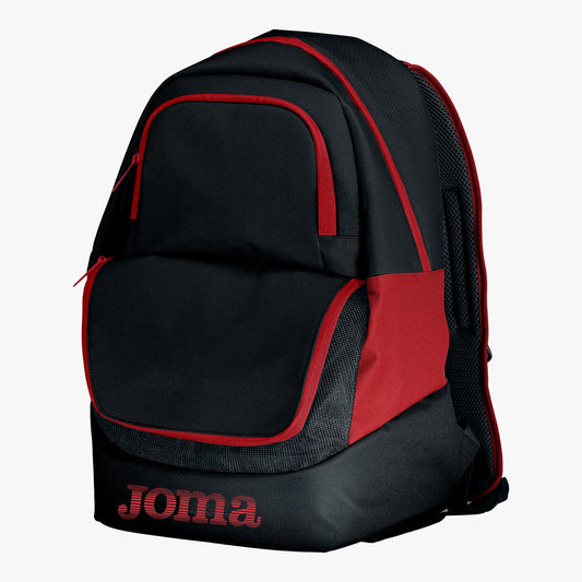 400235.106 Mochila Diamonnd II Negro Rojo - RIBARROJA SALA