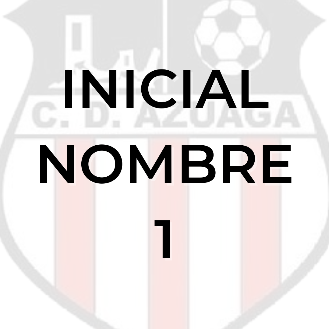 INICIAL NOMBRE - INICIAL 1