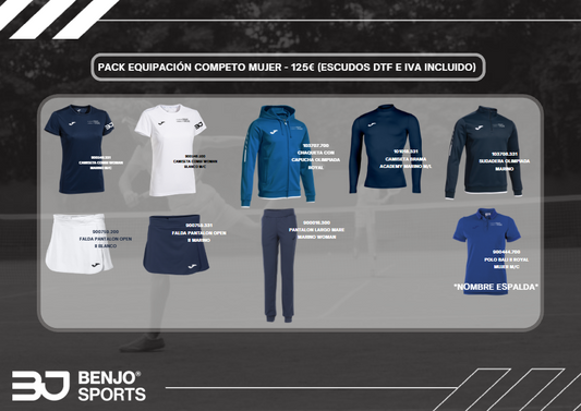 PACK EQUIPACIÓN COMPLETO MUJER - TENIS PUIG