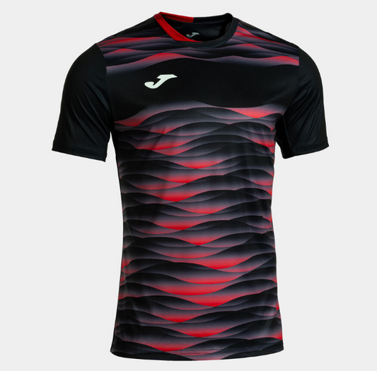 104378.106 Camiseta manga corta Performance negro rojo - Athletic Club Albalat
