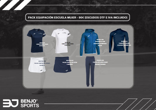 PACK ESCUELA MUJER . TENIS PUIG
