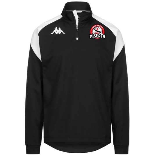 311L7VW.A11 LOVATO SWEAT BLACK WITHE - BALONMANO MISLATA