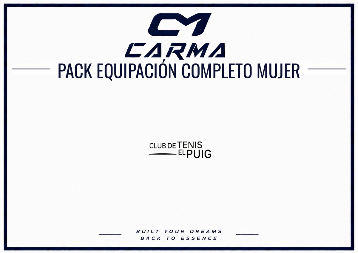 PACK EQUIPACIÓN COMPLETO MUJER - TENIS PUIG