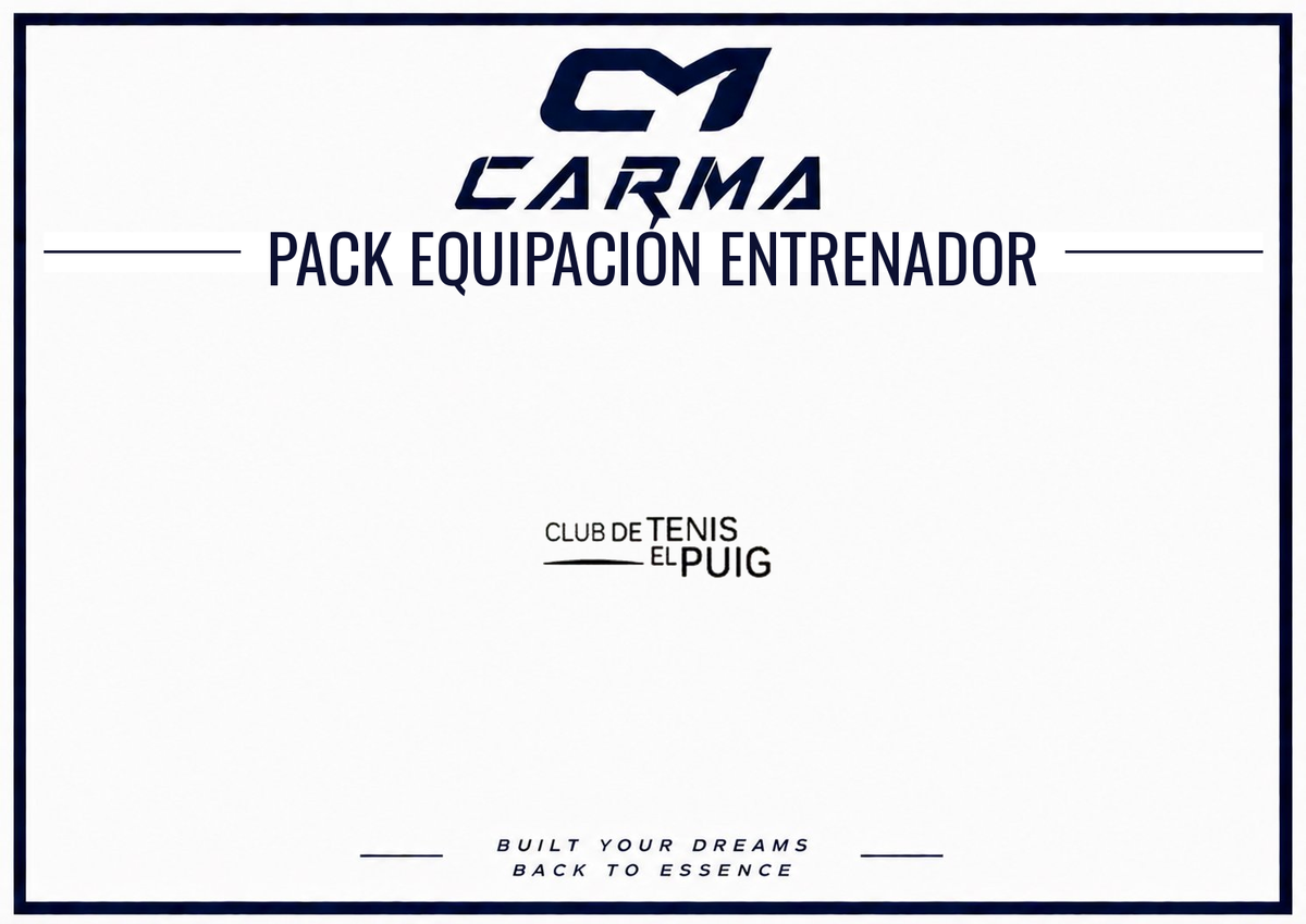 PACK EQUIPACIÓN ENTRENADOR - TENIS PUIG